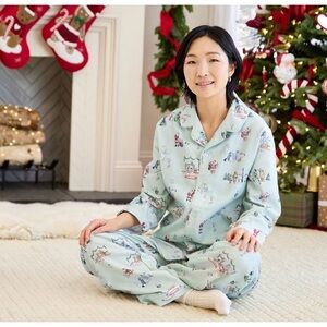 XL Riley Sheehey Holiday Adult Flannel Pajama Set from Pottery Barn